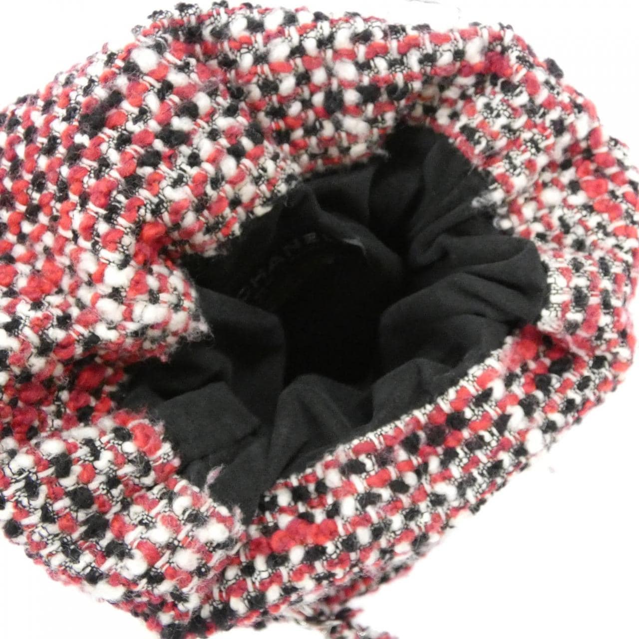 CHANEL Shoulder Tweed 黑色 粗花呢 中古品A - 縮圖 8