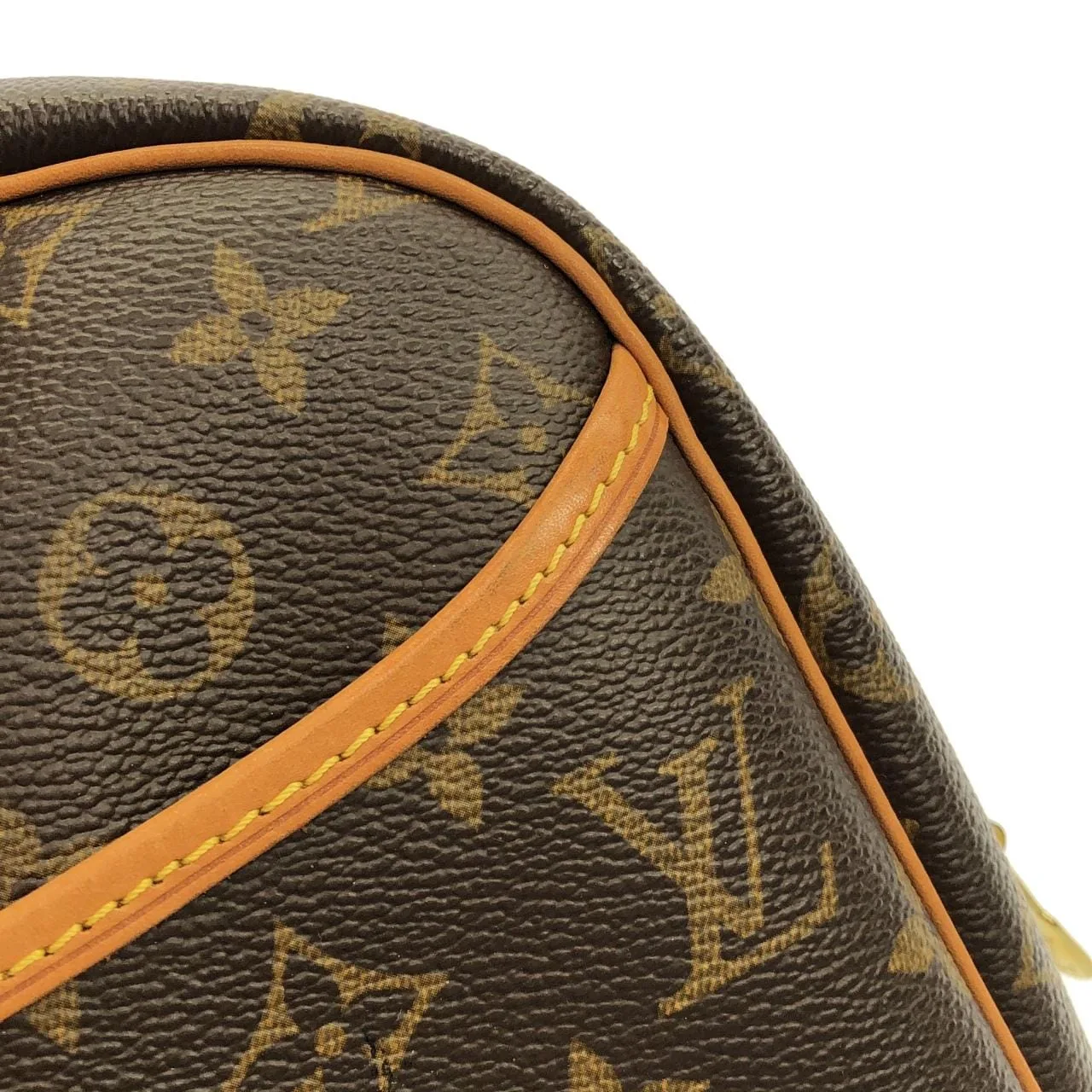 LOUIS VUITTON M42228 Handbag Monogram 黑色 Monogram 中古品B - 縮圖 5
