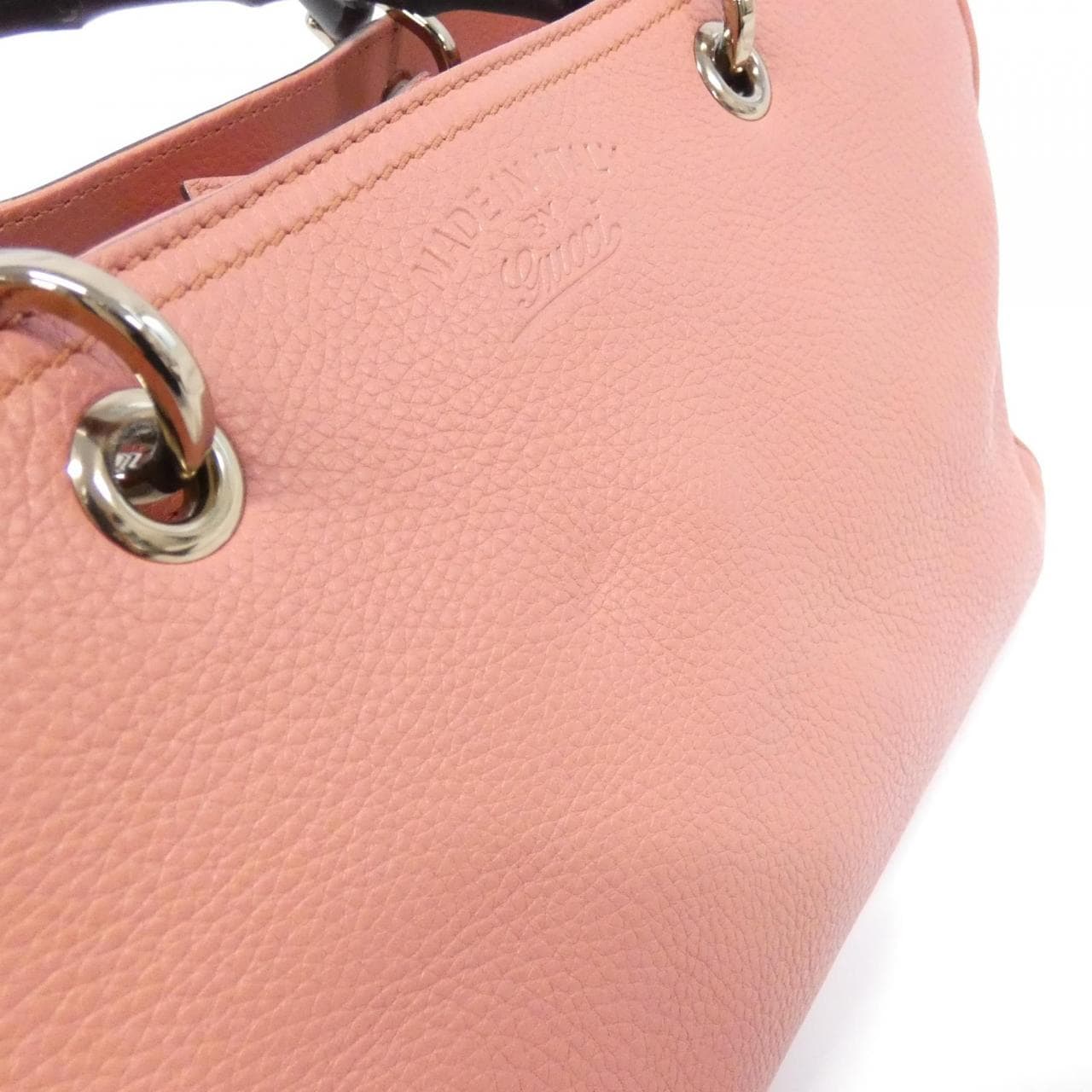 GUCCI Bamboo Shopper 323660 Bag Leather 黑色 皮革 中古品A - 縮圖 5