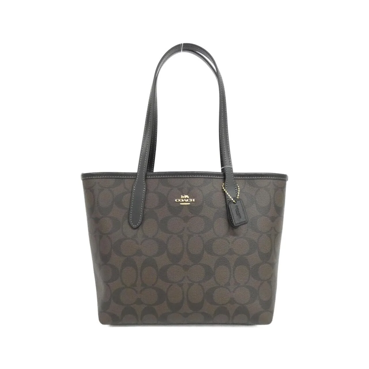 COACH CN733 Handbag Canvas Black