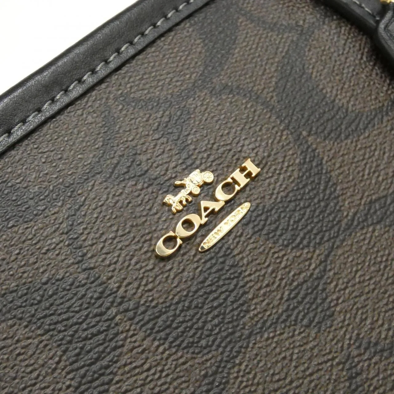 COACH CN733 Handbag Canvas 黑色 帆布 新品 - 縮圖 4