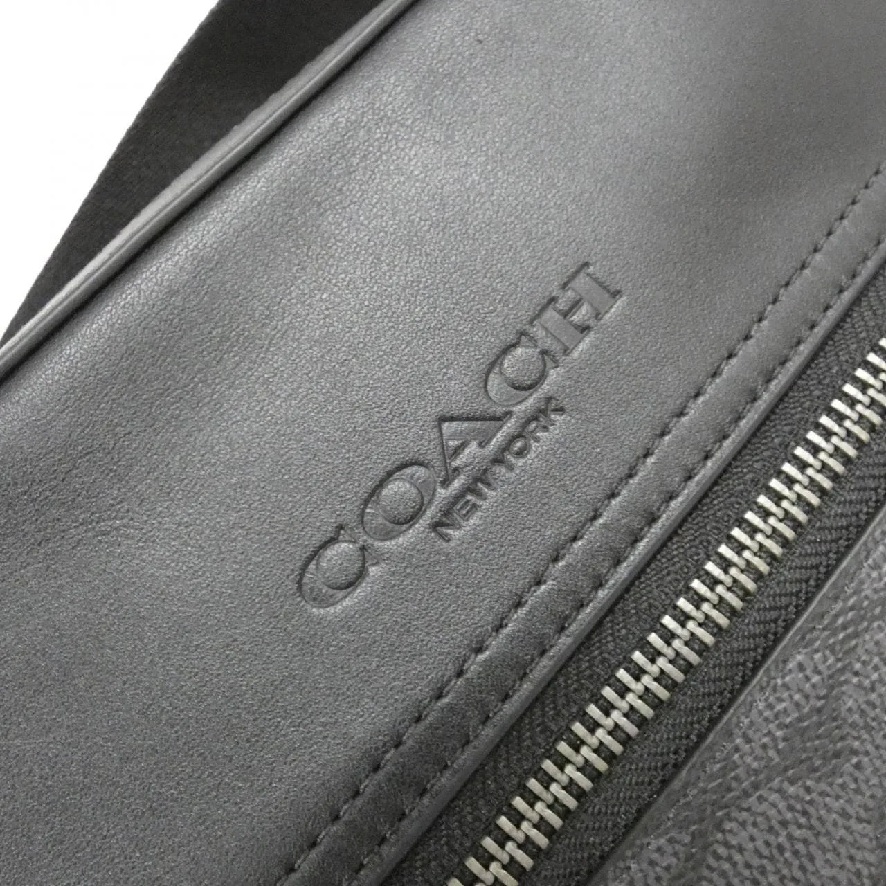 COACH CZ398 肩背包 帆布 黑色 帆布 新品 - 縮圖 4