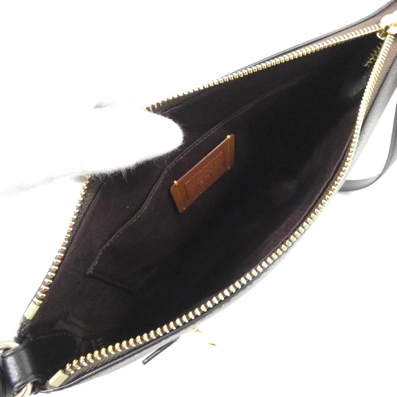 COACH CCQ27 Shoulder Bag Canvas Black Canvas New - Thumbnail 6