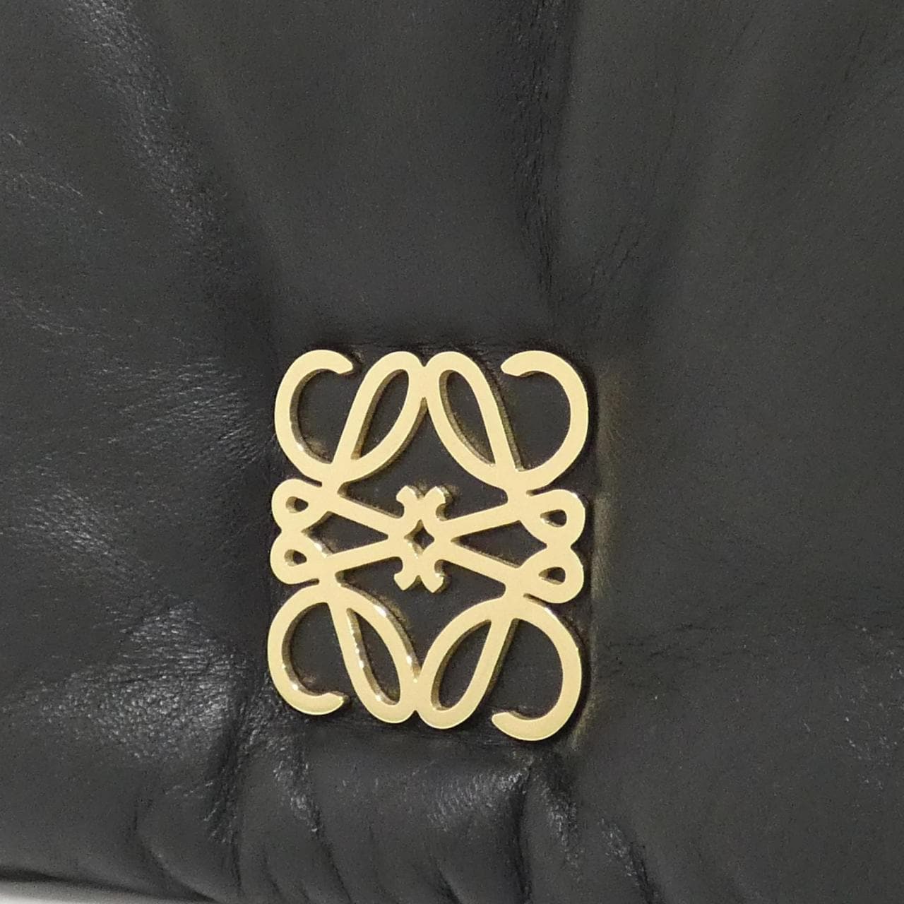 LOEWE A896W56X01 Shoulder Bag Lambskin Black Lambskin - Thumbnail 4