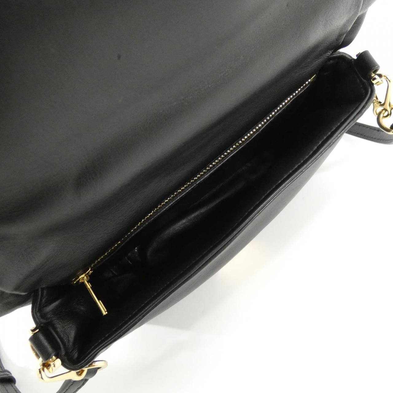 LOEWE A896W56X01 Shoulder Bag Lambskin Black Lambskin - Thumbnail 6