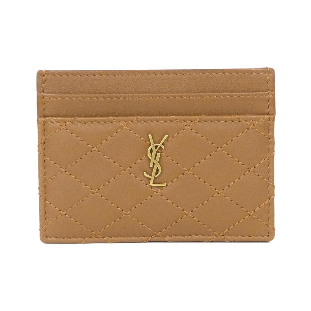 SAINT LAURENT 703219 1EL1W Card Case Lambskin