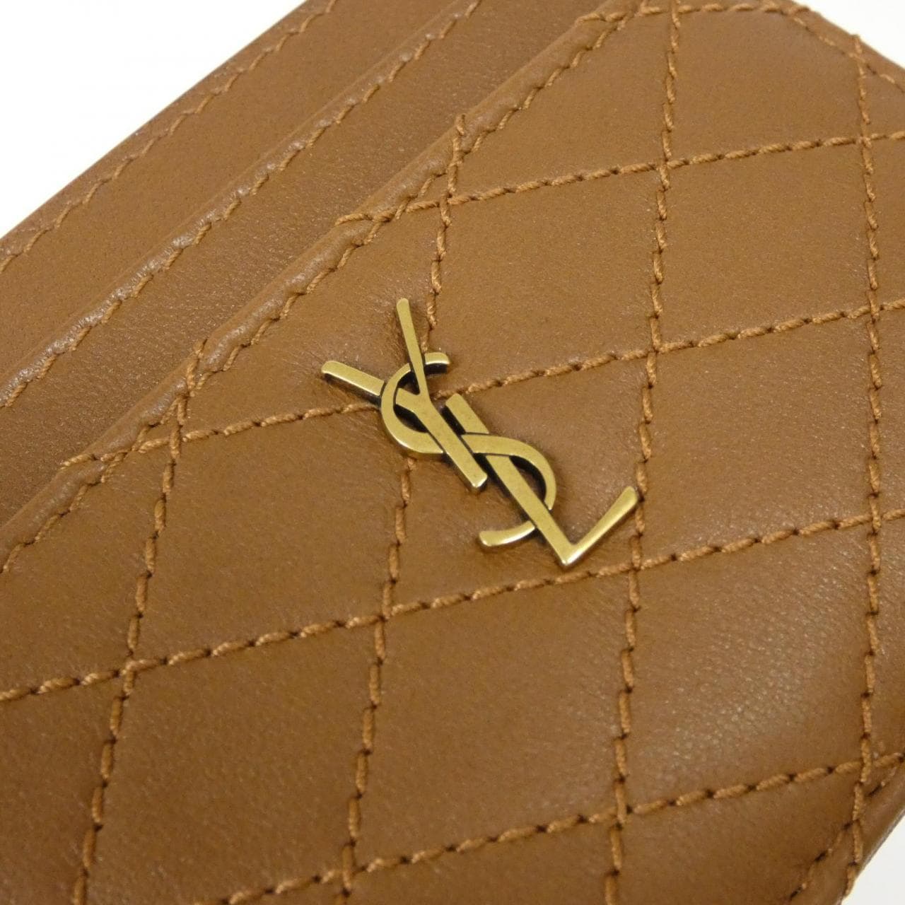 SAINT LAURENT 703219 1EL1W Card Case Lambskin 3