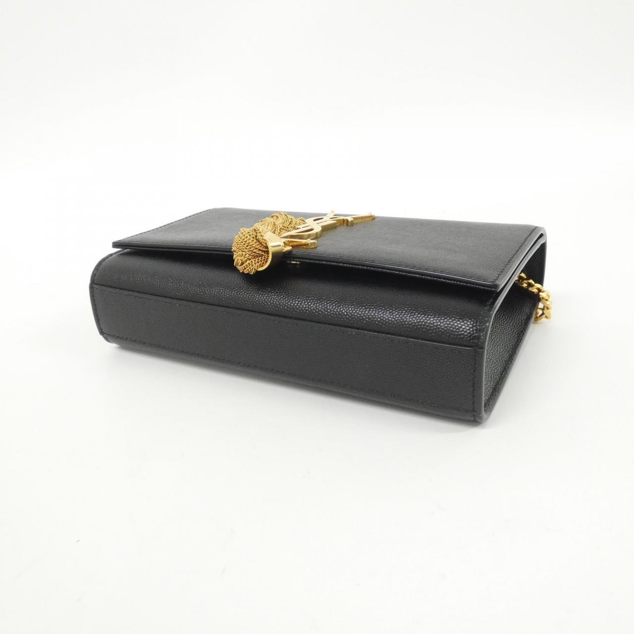 SAINT LAURENT Kate 474366 BOW0J Shoulder Bag Black New - Thumbnail 3