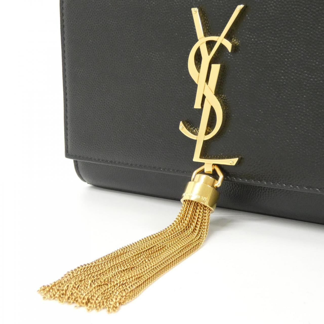 SAINT LAURENT Kate 474366 BOW0J Shoulder Bag Black New - Thumbnail 4