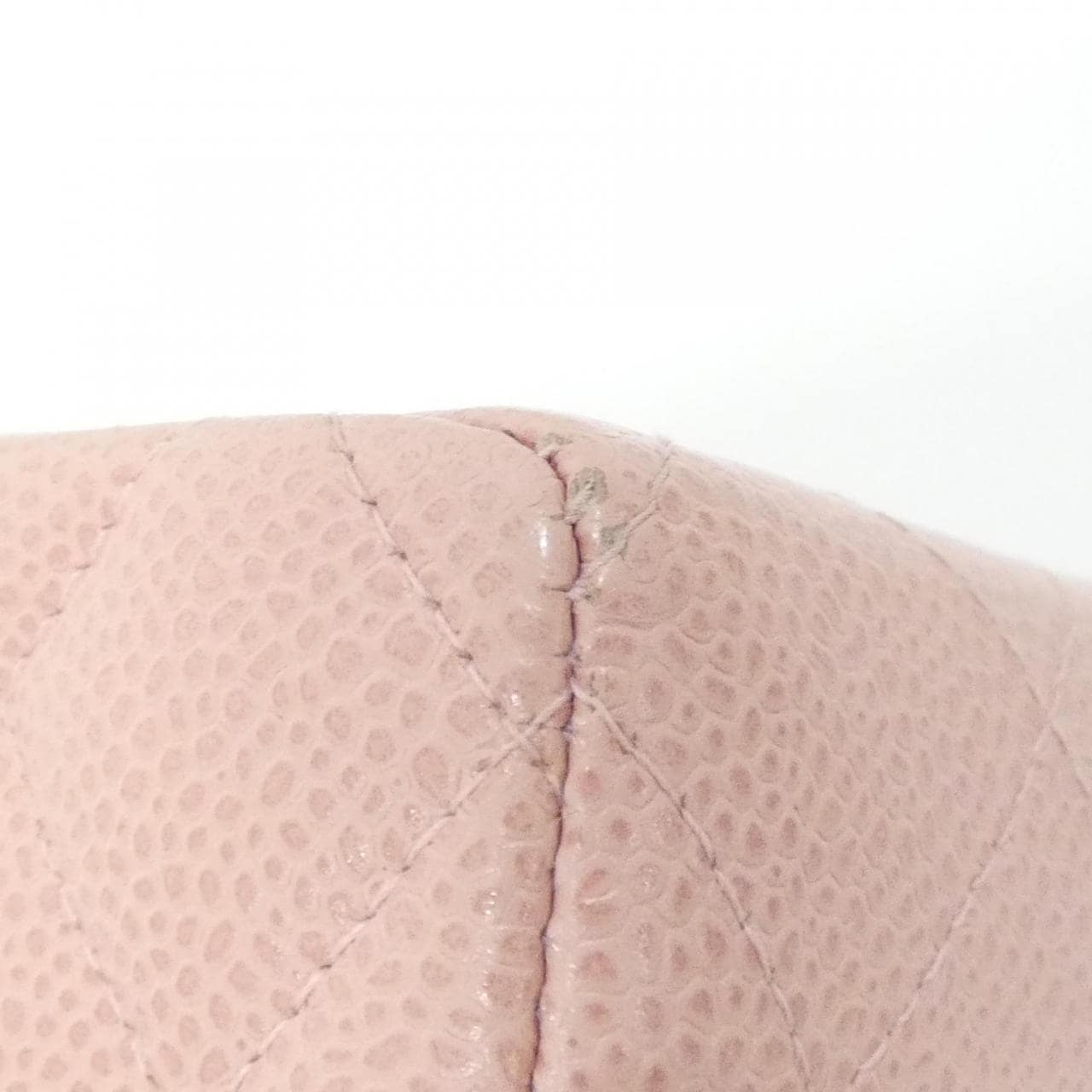 CHANEL Matelasse 1115 Shoulder Grained Calfskin 粉色 荔枝紋牛皮 中古品A - 縮圖 3