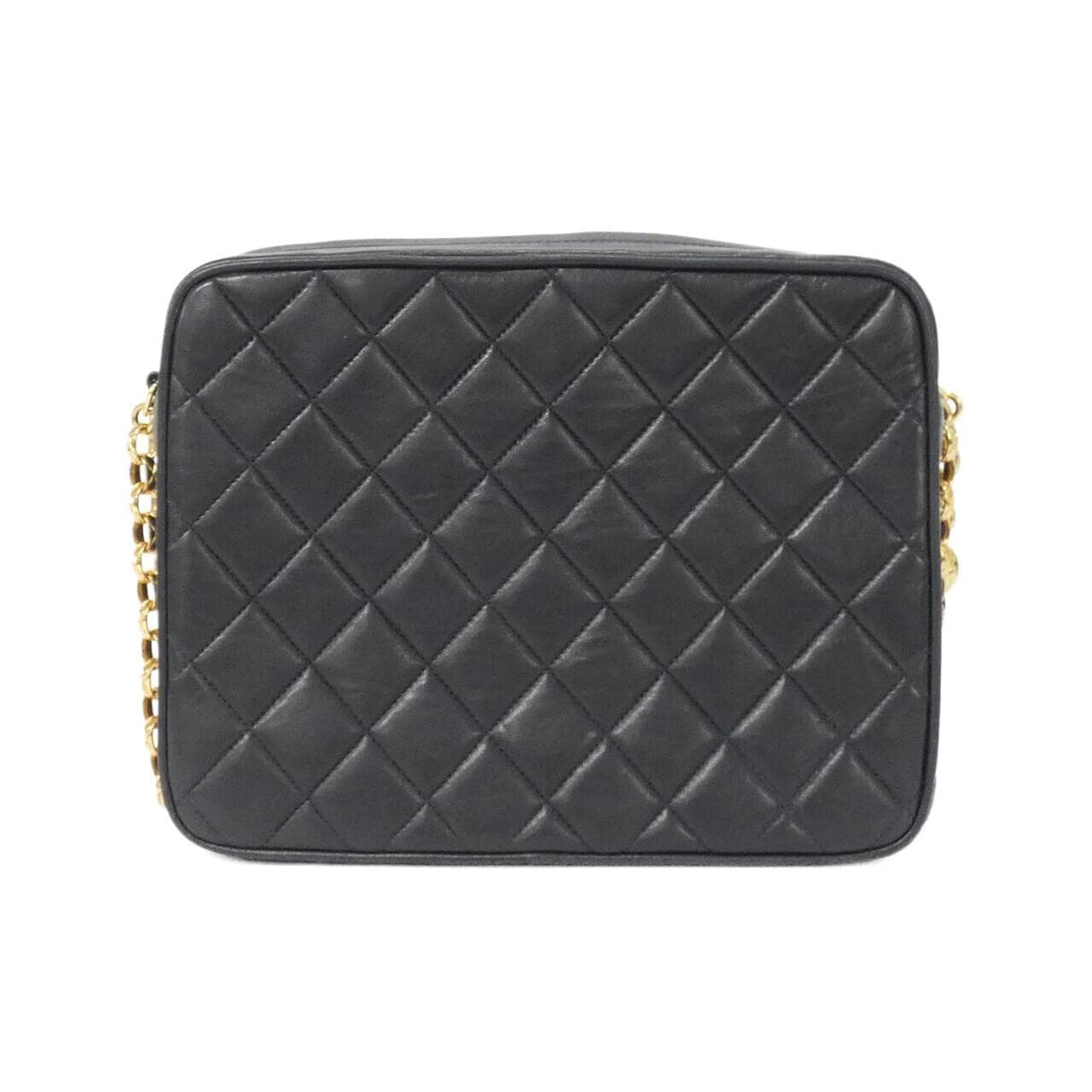 CHANEL Shoulder Lambskin Navy Lambskin Rank A - Thumbnail 2