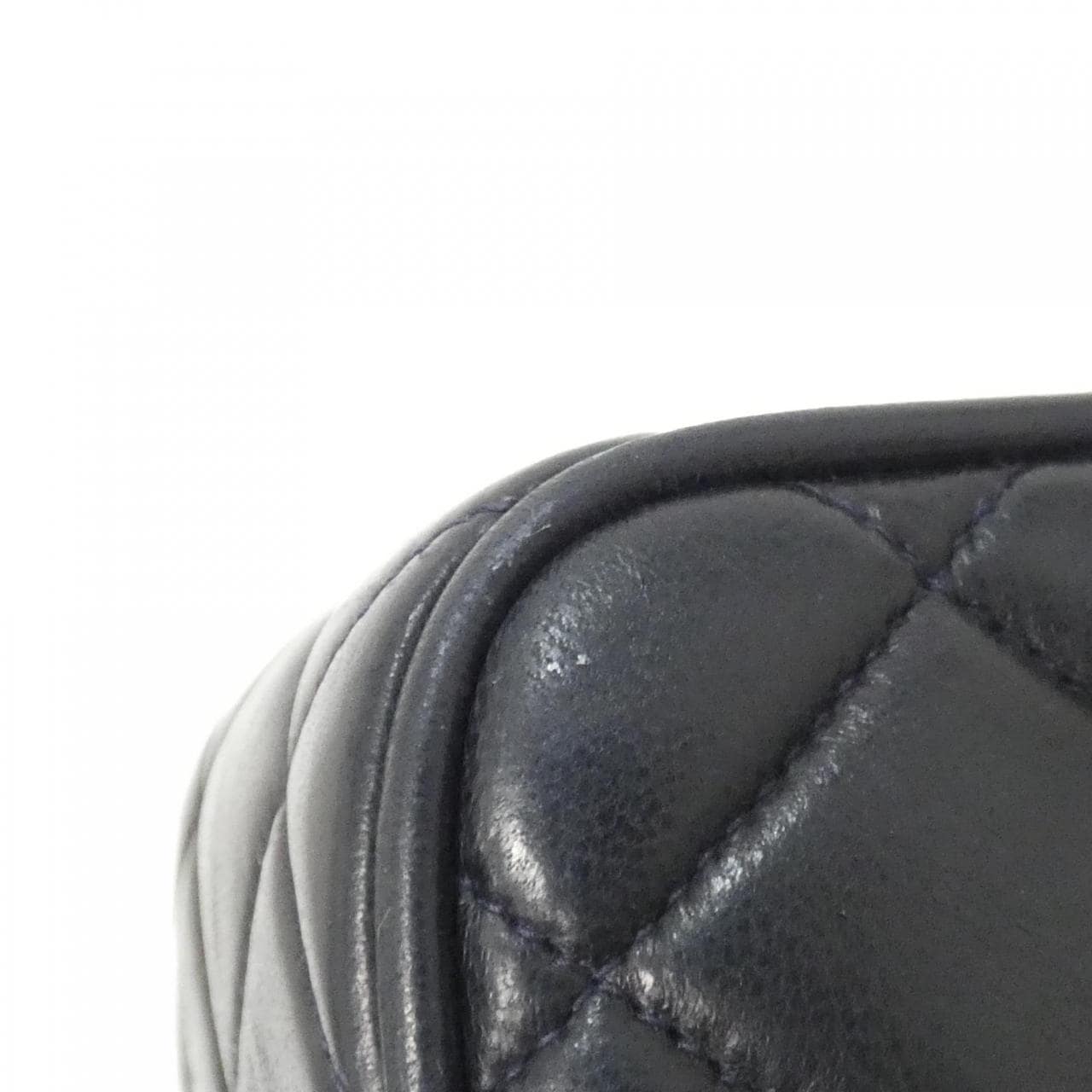CHANEL Shoulder Lambskin Navy Lambskin Rank A - Thumbnail 4