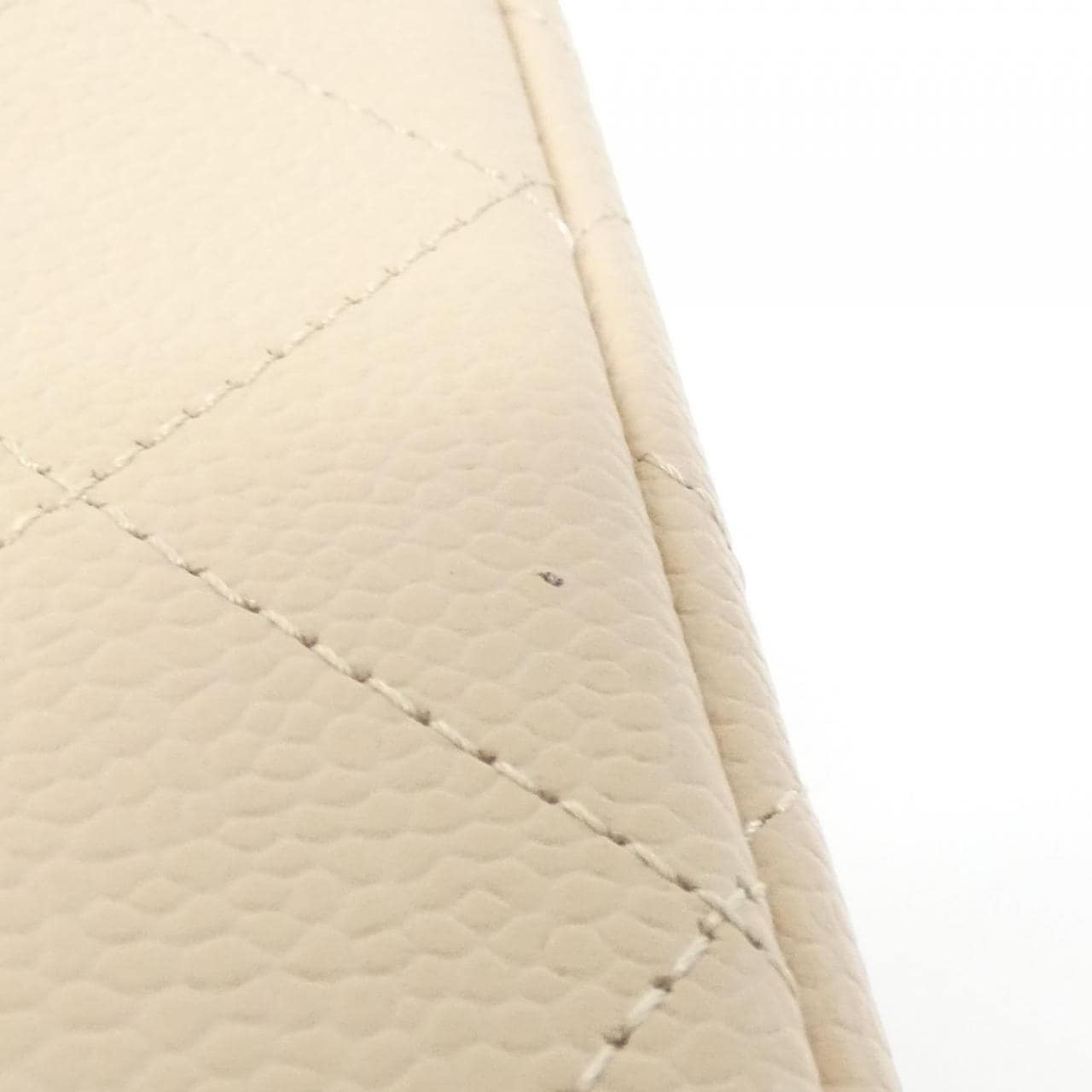 CHANEL 58600 Shoulder Grained Calfskin Beige Grained Calfskin - Thumbnail 3