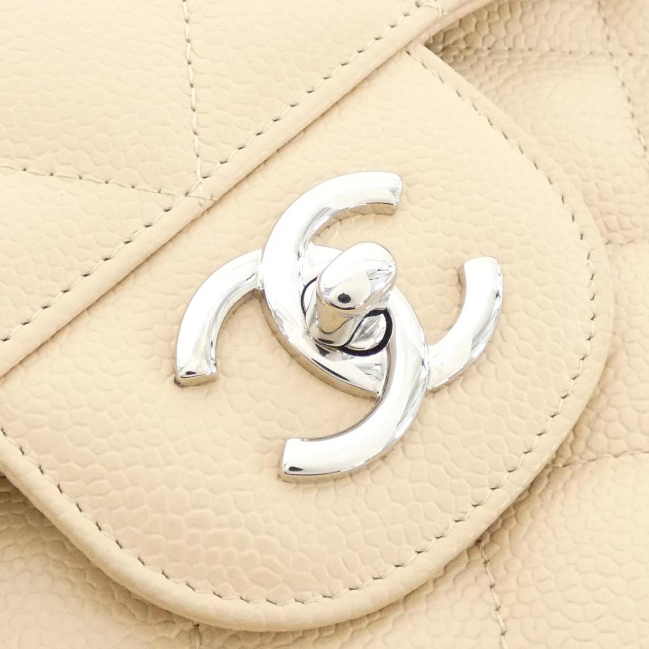 CHANEL 58600 Shoulder Grained Calfskin Beige Grained Calfskin - Thumbnail 7