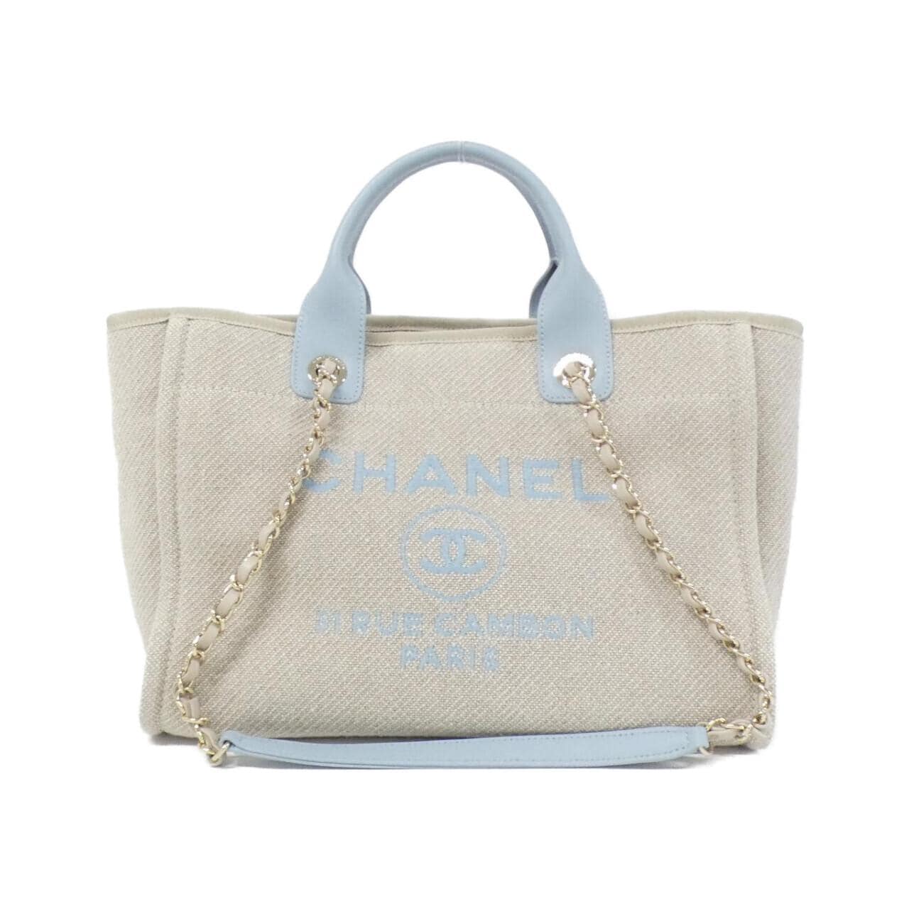 CHANEL Deauville AS3257 Bag Beige