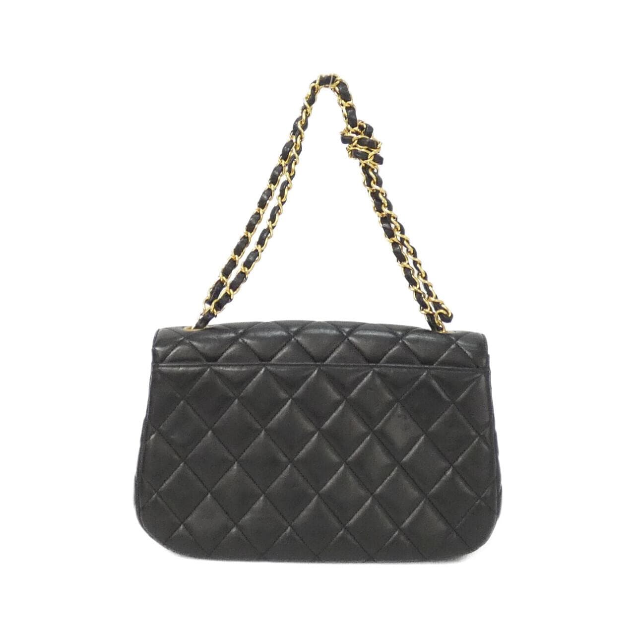 CHANEL Shoulder Lambskin Black Lambskin Rank A - Thumbnail 2