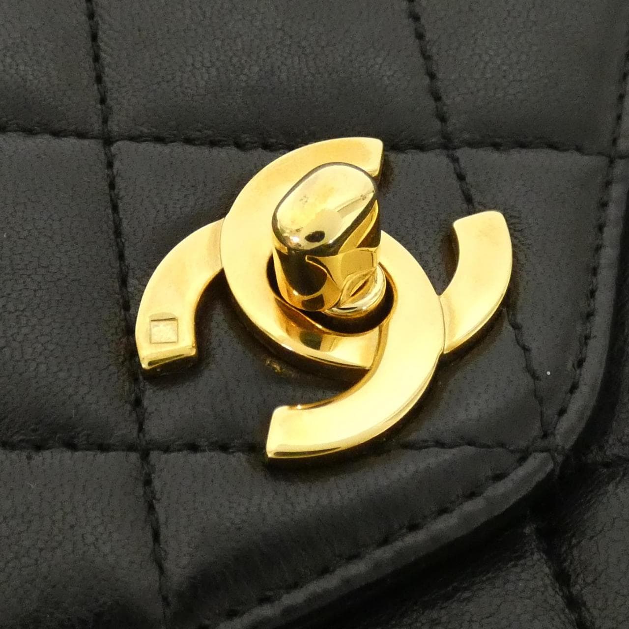CHANEL Shoulder Lambskin Black Lambskin Rank A - Thumbnail 4