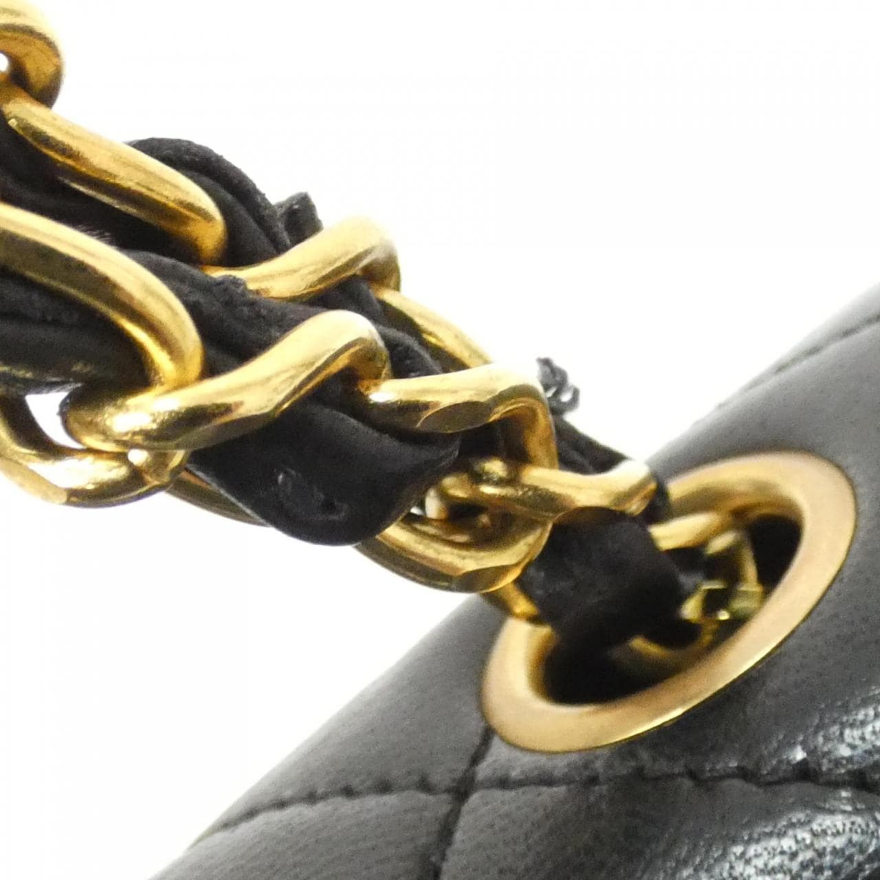 CHANEL Shoulder Lambskin Black Lambskin Rank A - Thumbnail 7