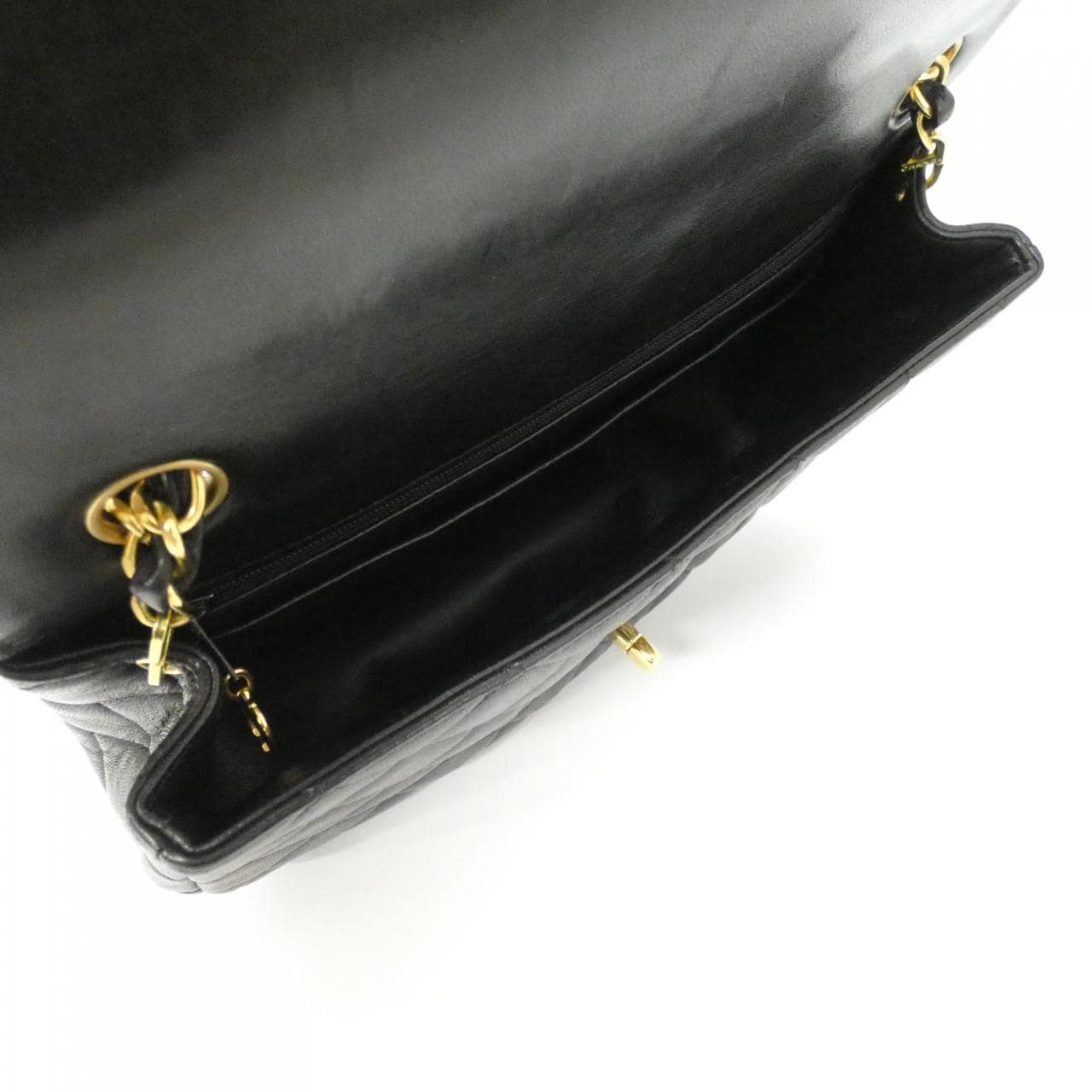 CHANEL Shoulder Lambskin Black Lambskin Rank A - Thumbnail 8