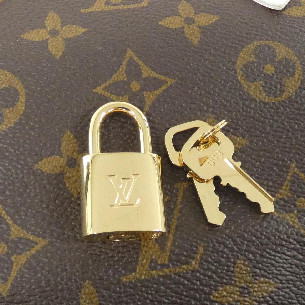 LOUIS VUITTON Speedy M20754 Boston Bag Monogram Black Monogram Rank A - Thumbnail 4