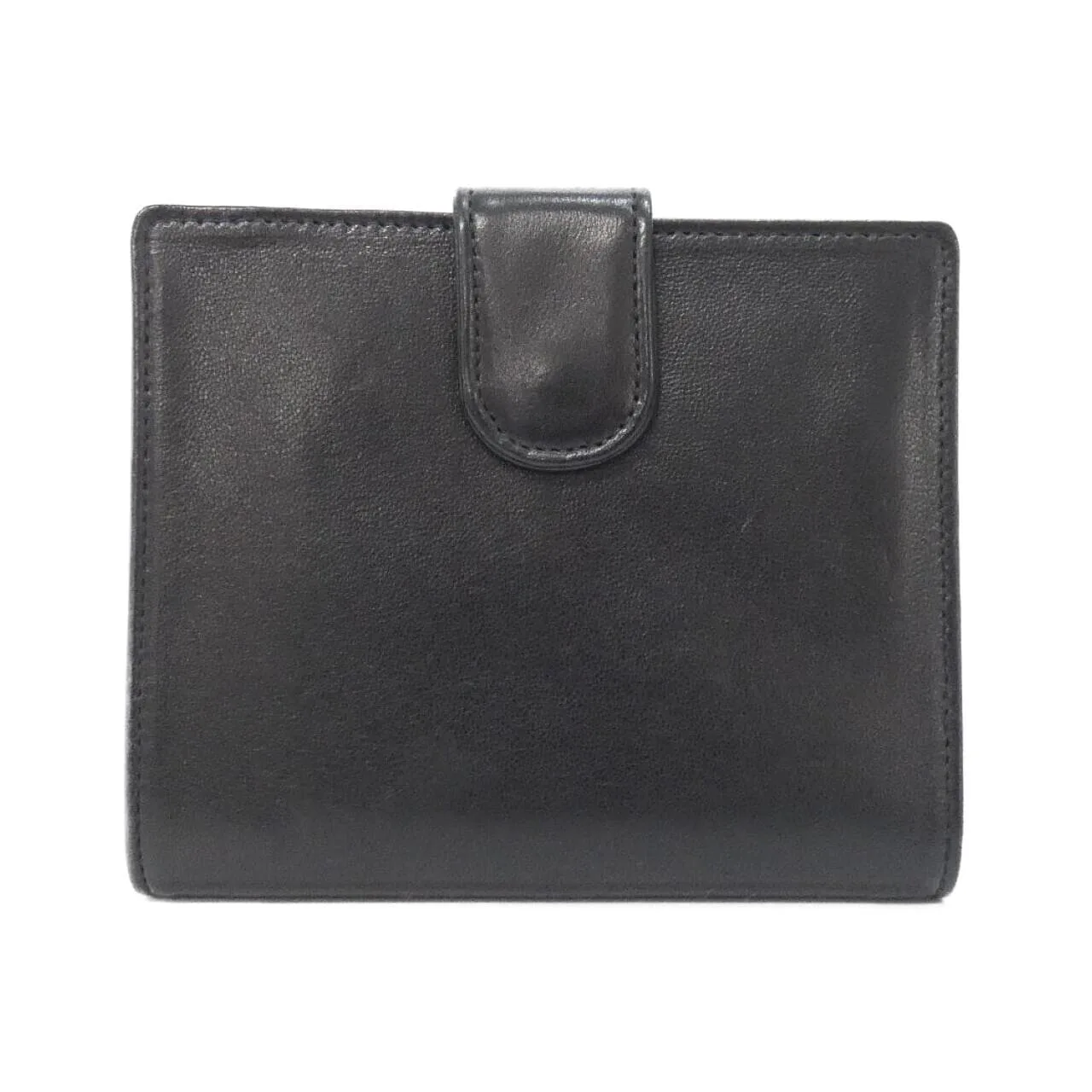 CHANEL 01427 銀包 羊皮 黑色 羊皮 中古品A - 縮圖 2