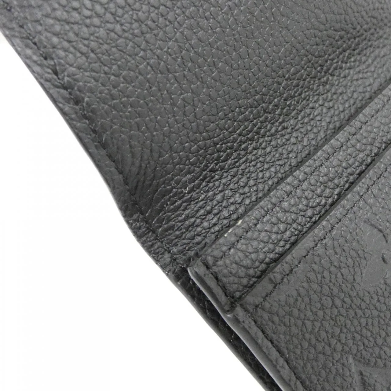 LOUIS VUITTON M58456 Card Case Monogram 黑色 Monogram 中古品A - 縮圖 6