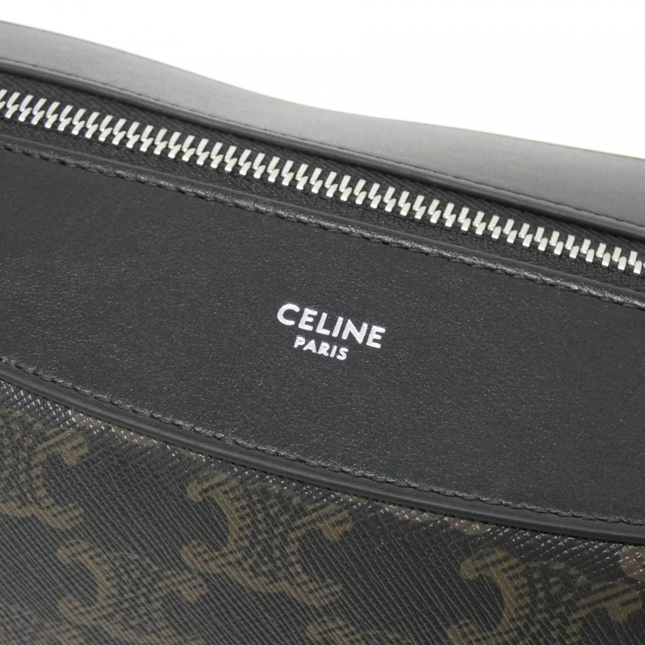 CELINE 122332GUK Shoulder Bag Canvas 黑色 帆布 新品 - 縮圖 4