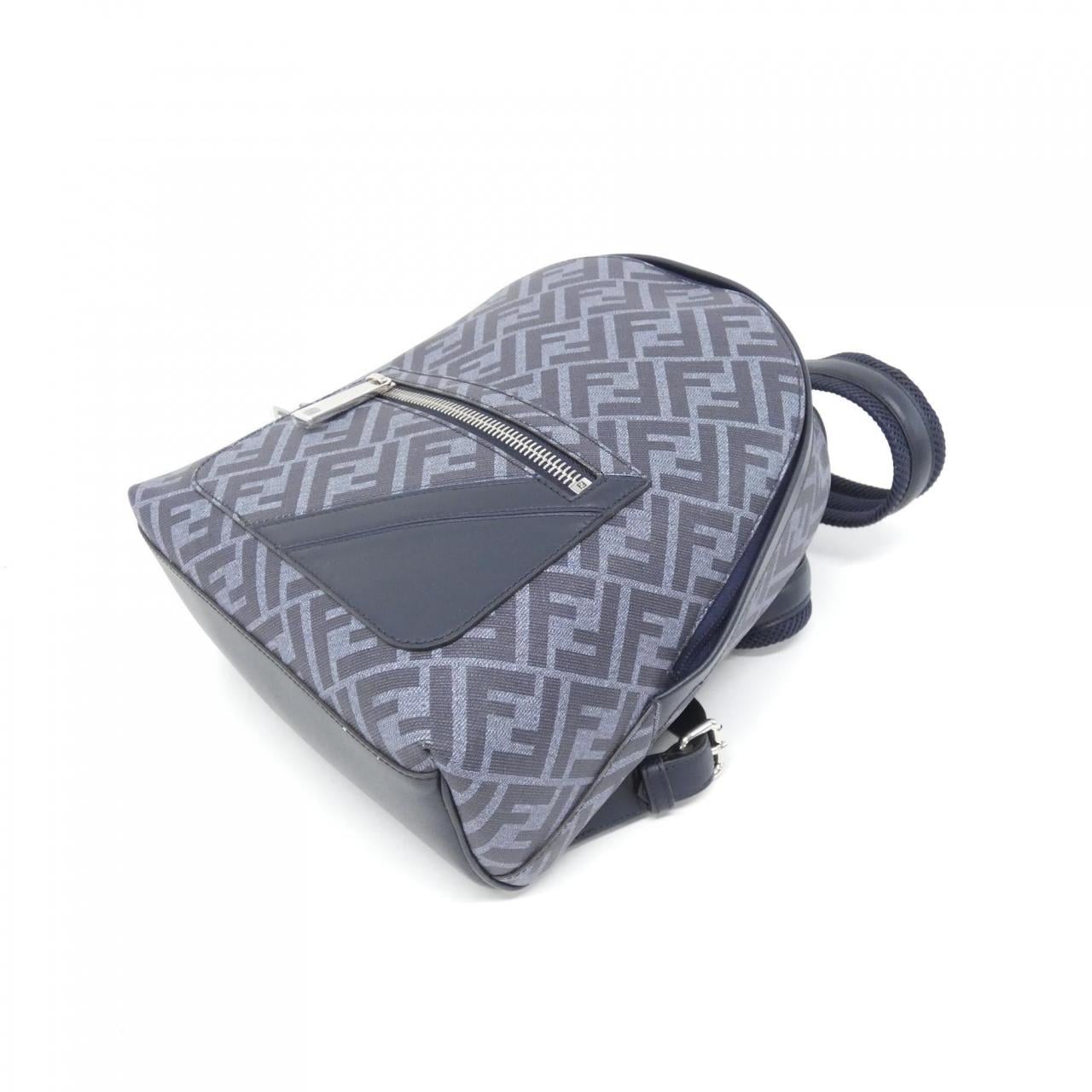 FENDI 7VZ077 ASIC Backpack Canvas Black Canvas New - Thumbnail 3