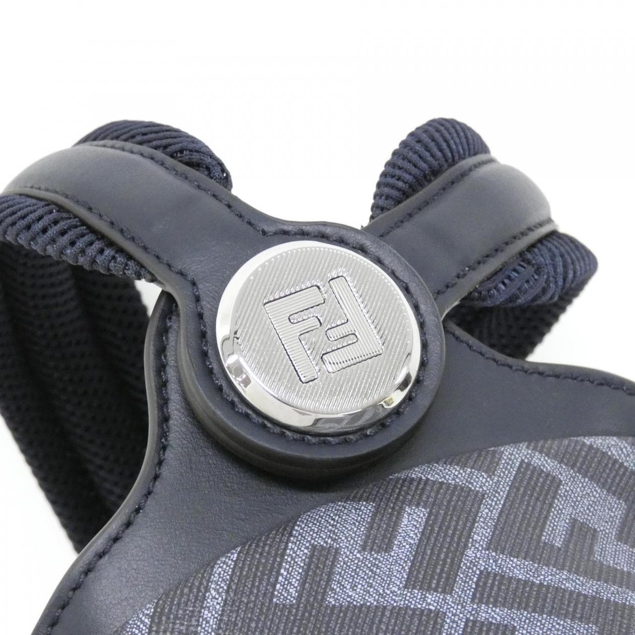 FENDI 7VZ077 ASIC Backpack Canvas Black Canvas New - Thumbnail 4