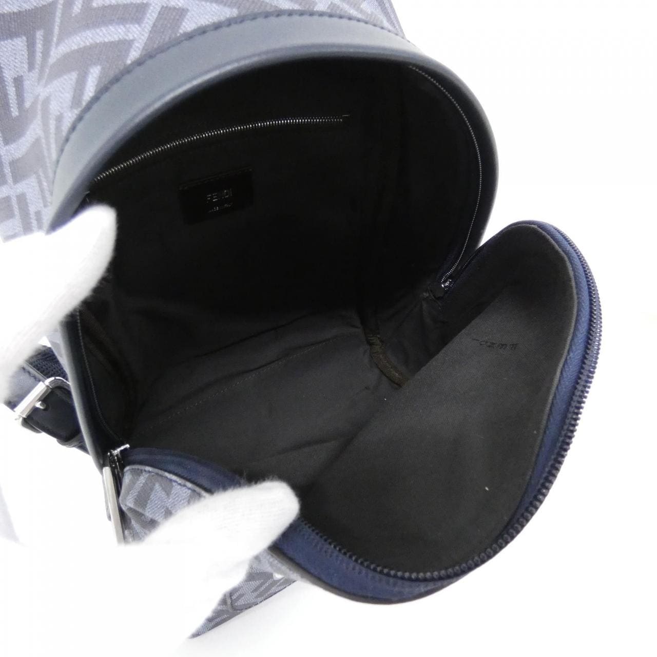 FENDI 7VZ077 ASIC Backpack Canvas Black Canvas New - Thumbnail 6