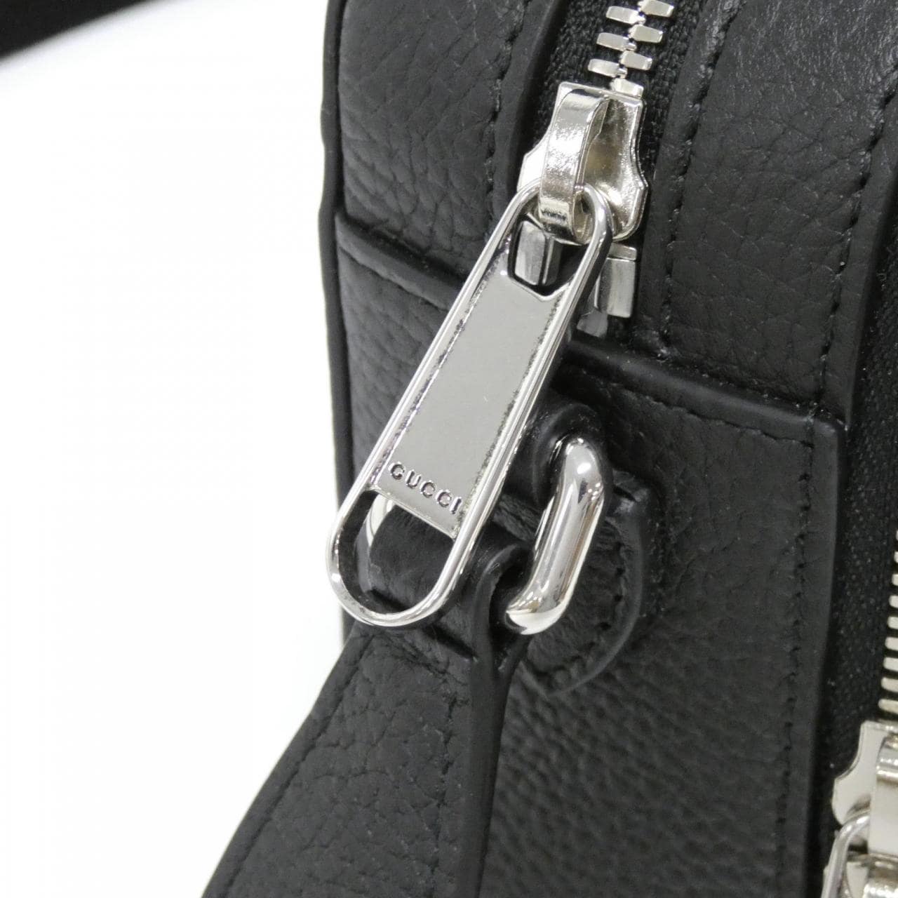 GUCCI 816958 AABY7 Shoulder Bag Leather 黑色 皮革 新品 - 縮圖 3