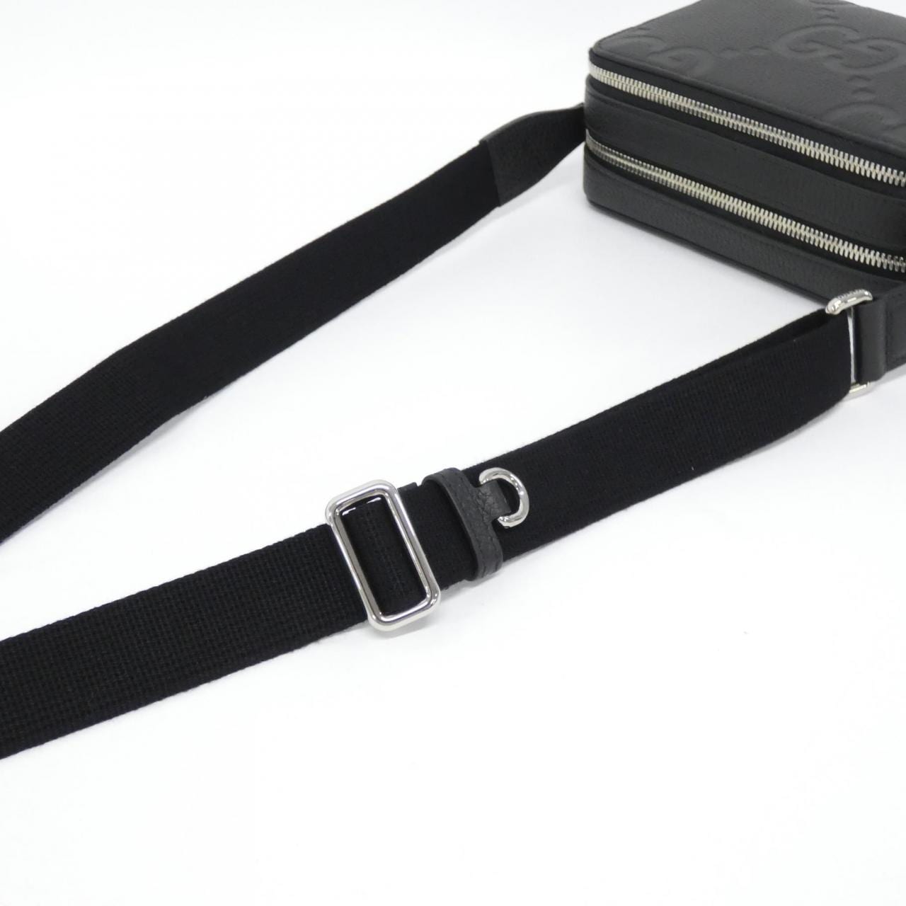 GUCCI 816958 AABY7 Shoulder Bag Leather 黑色 皮革 新品 - 縮圖 4