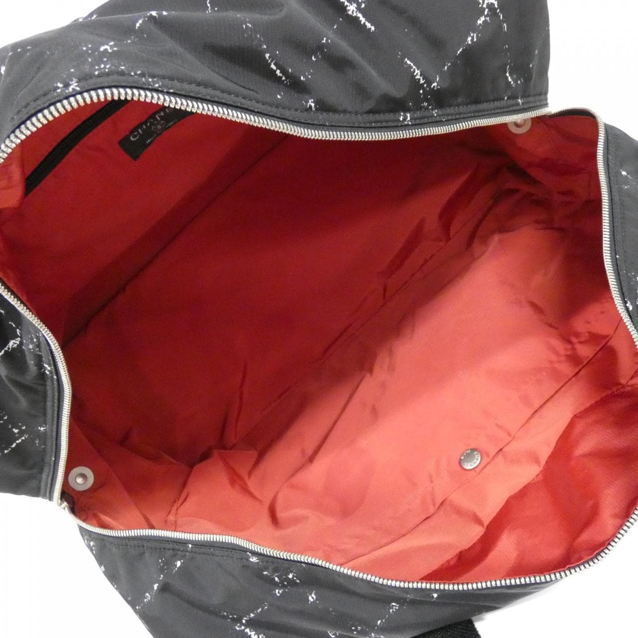 CHANEL Boston Nylon Black Nylon Rank A - Thumbnail 9