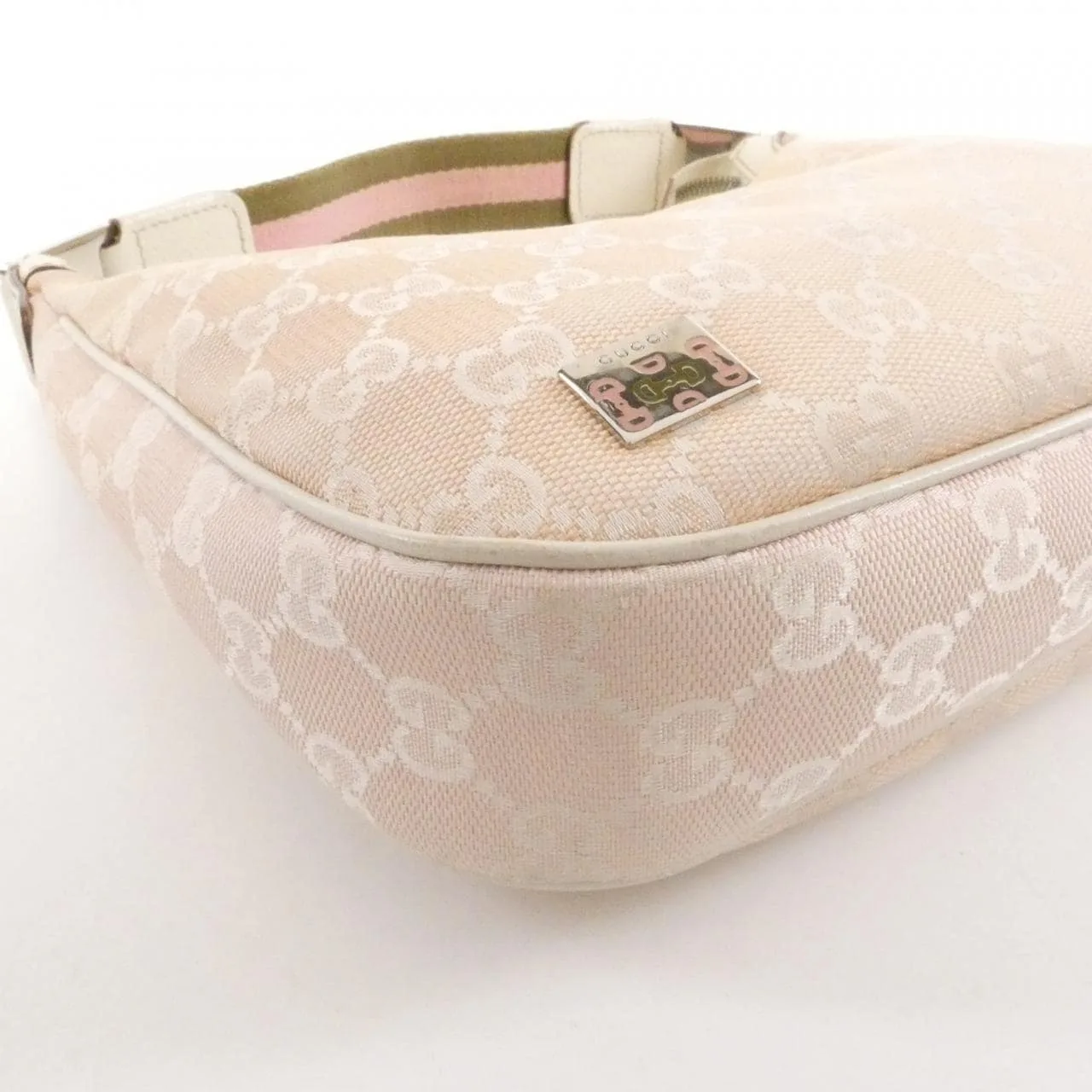 GUCCI 145811 Shoulder Canvas Pink Canvas Rank B - Thumbnail 3