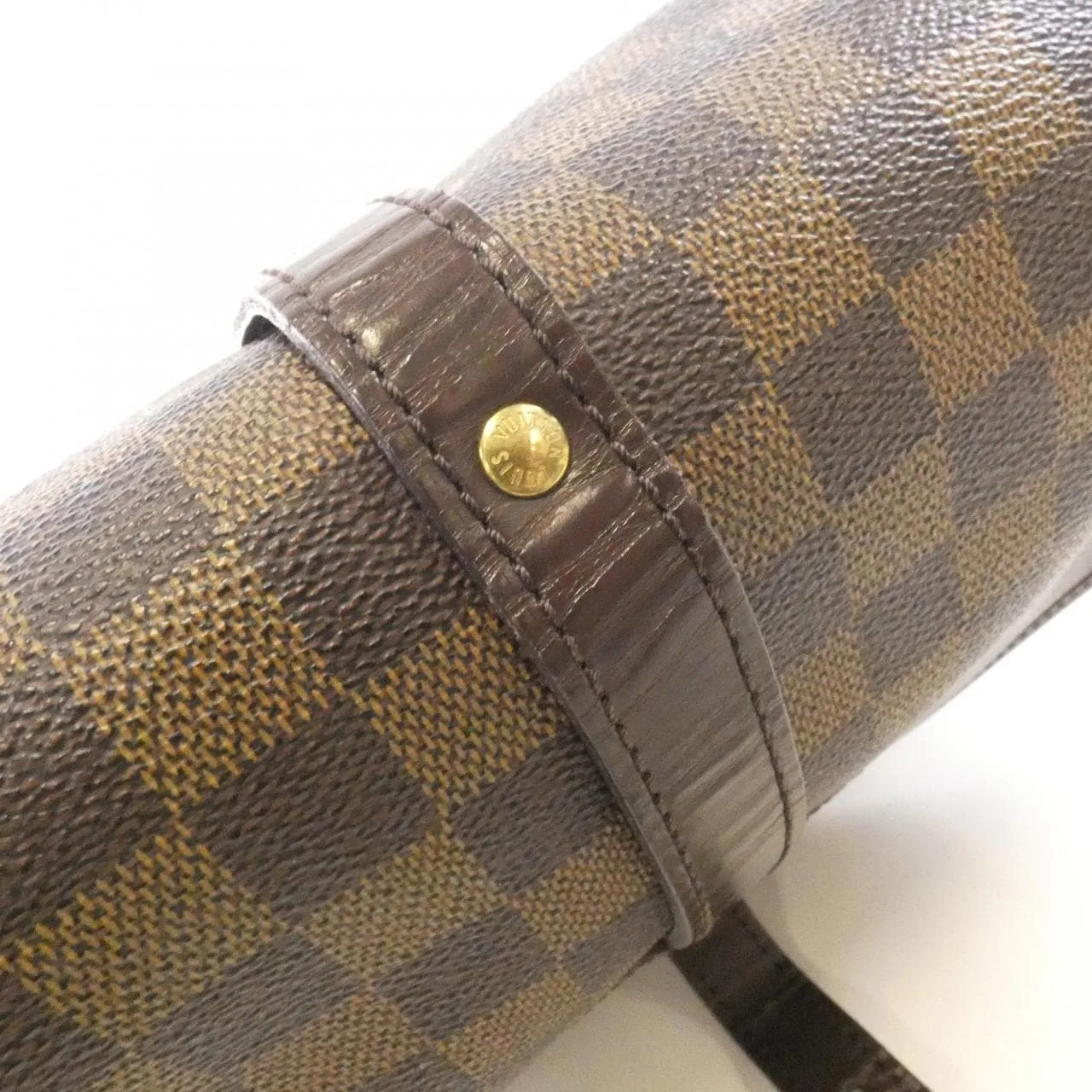 LOUIS VUITTON Saumur N48081 Shoulder Damier 黑色 Damier 中古品B - 縮圖 3