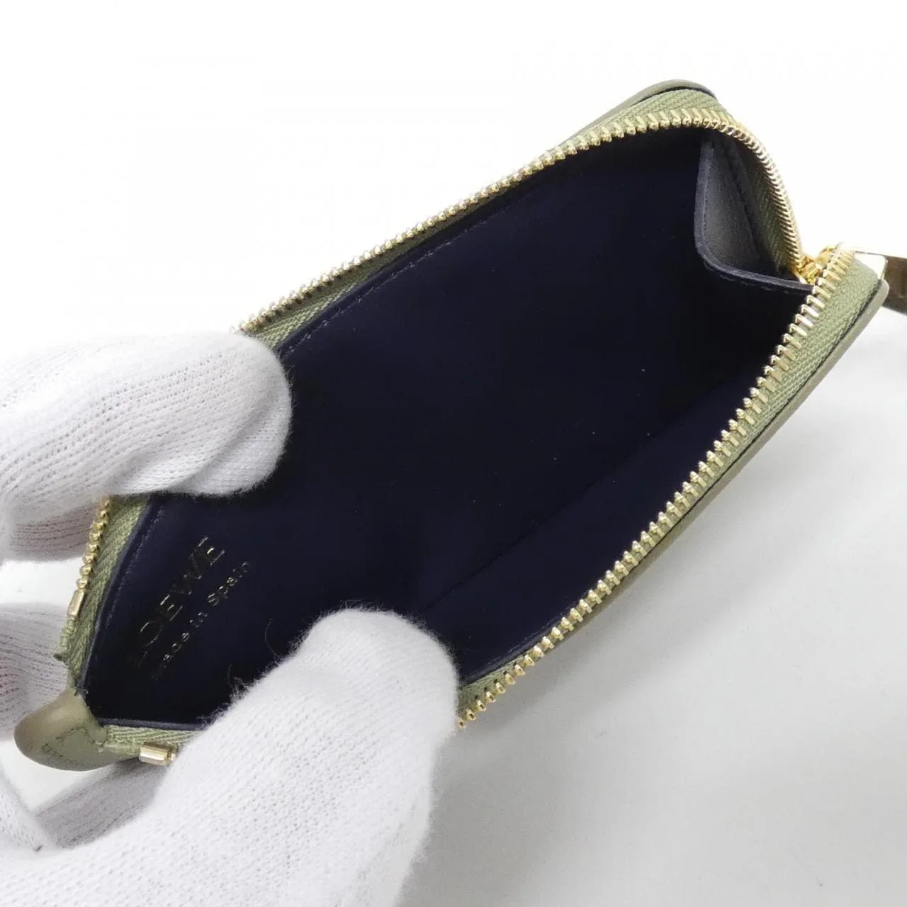 LOEWE CEM1Z40X02 Coin Case 黑色 新品 - 縮圖 4