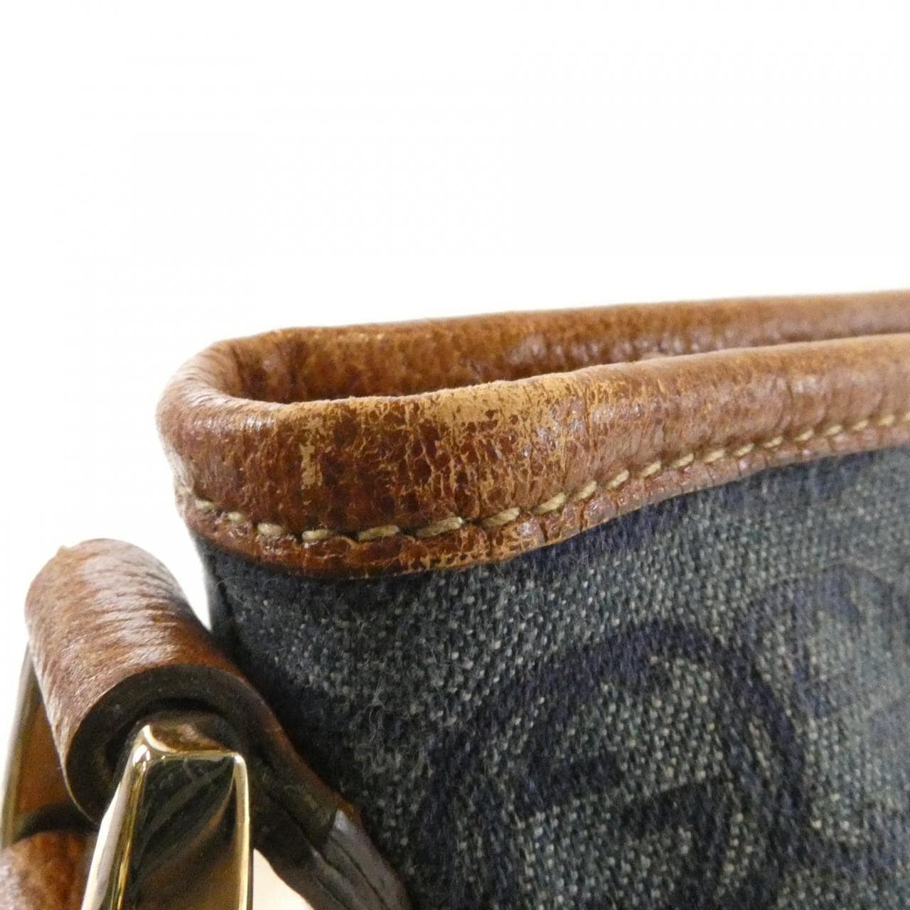 GUCCI 131326 Shoulder Bag Canvas 棕色 帆布 中古品B - 縮圖 4