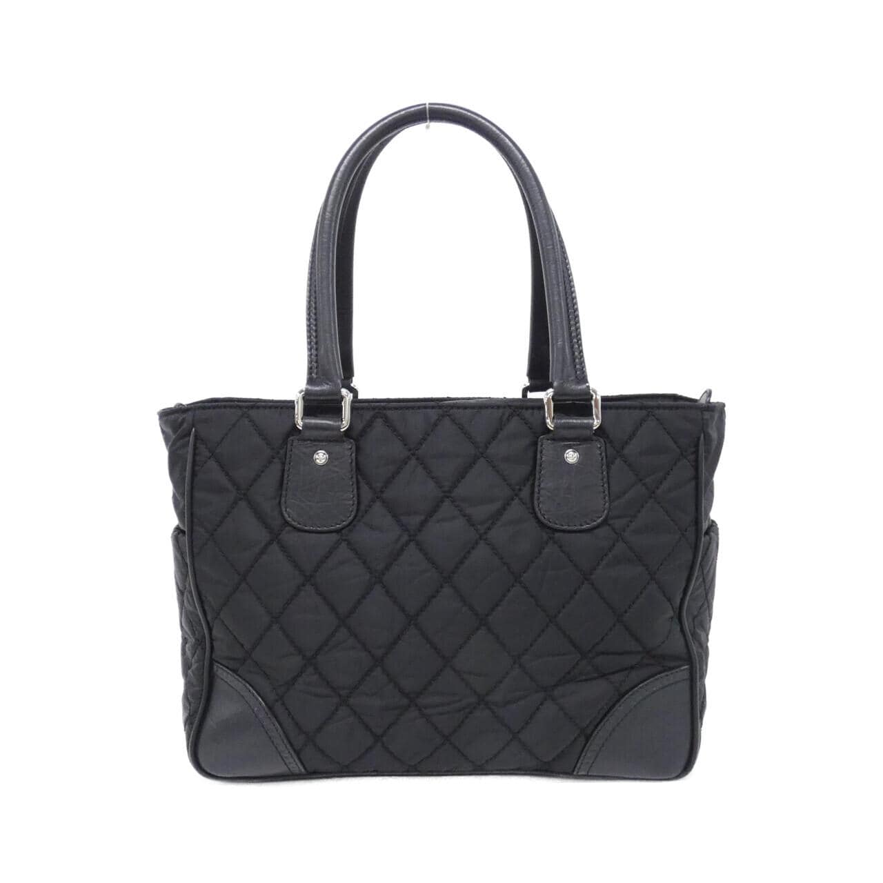 CHANEL 33100 Handbag Nylon Black Nylon - Thumbnail 2