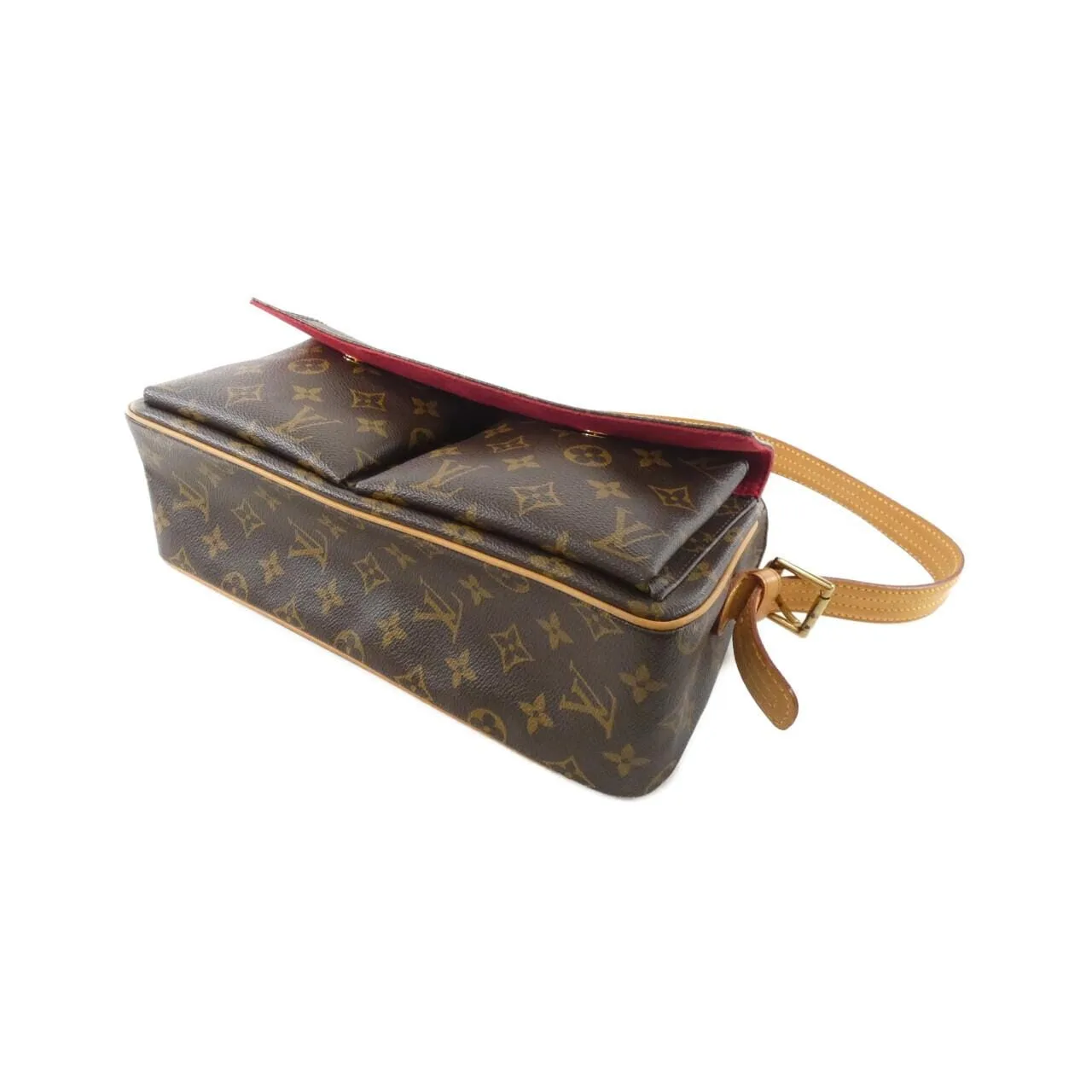 LOUIS VUITTON Viva Cité M51164 Shoulder Monogram 黑色 Monogram 中古品B - 縮圖 3