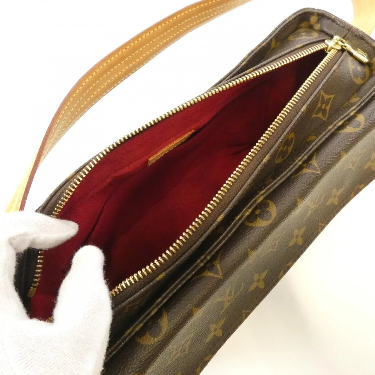 LOUIS VUITTON Viva Cité M51164 Shoulder Monogram 黑色 Monogram 中古品B - 縮圖 7