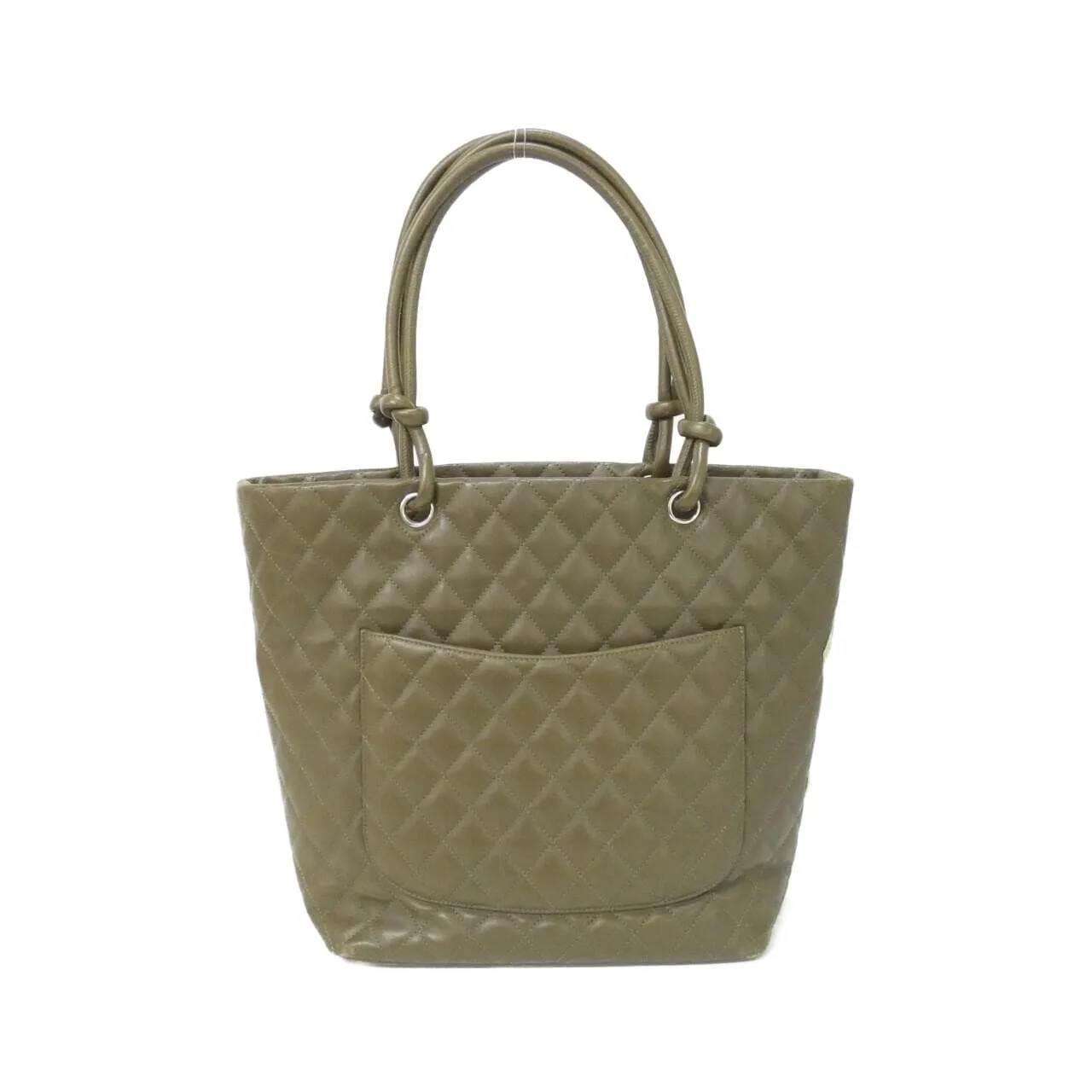 CHANEL Cambon 25168 Handbag Python Beige Python - Thumbnail 2