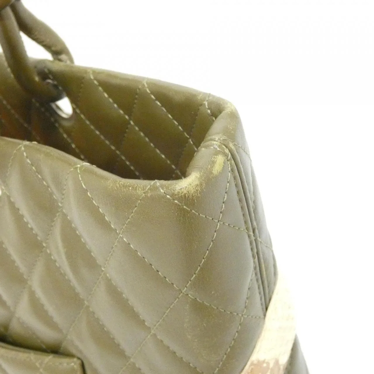 CHANEL Cambon 25168 Handbag Python Beige Python - Thumbnail 5