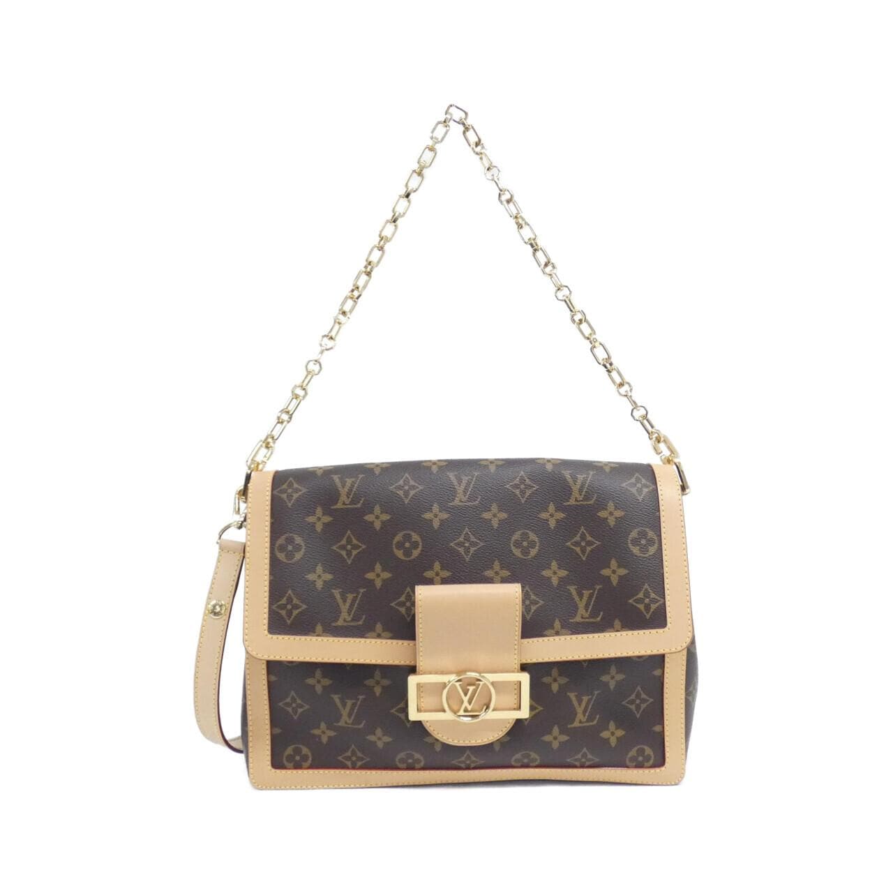 LOUIS VUITTON Dauphine M47149 Shoulder Bag Monogram Black