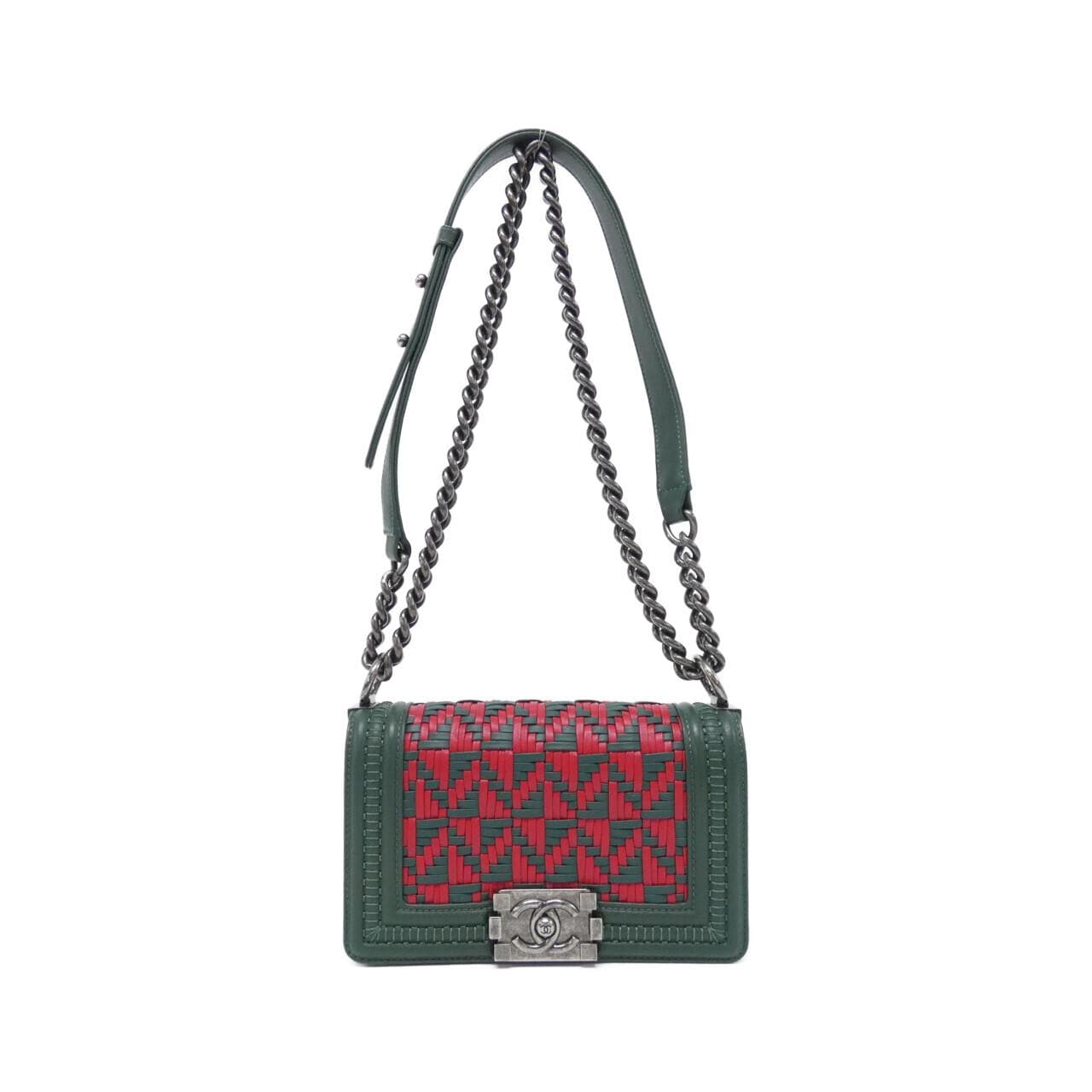 CHANEL Boy Chanel 67085 Shoulder Bag Green