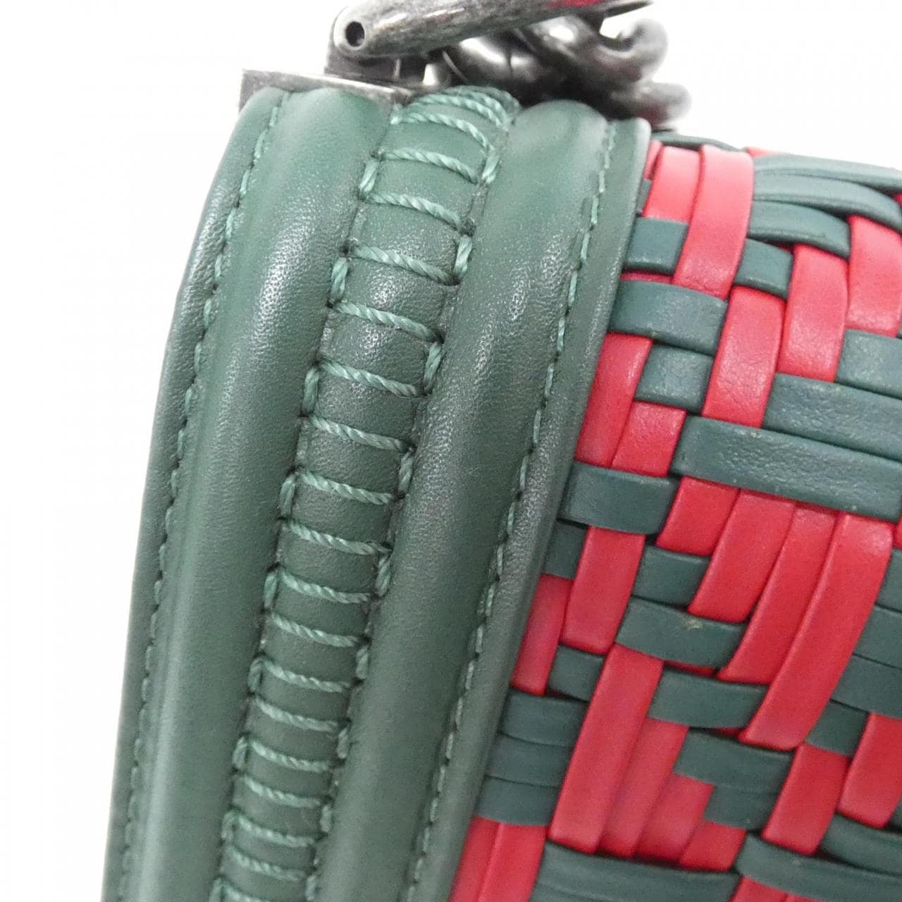 CHANEL Boy Chanel 67085 Shoulder Bag 綠色 中古品A - 縮圖 5