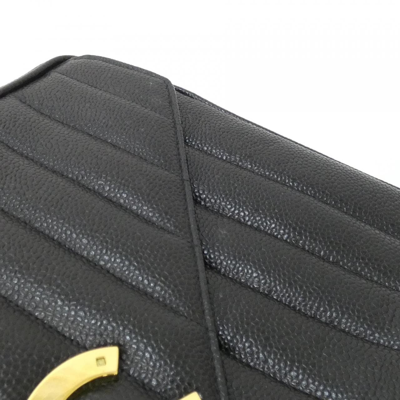 CHANEL Shoulder Caviar Leather Black Caviar Leather - Thumbnail 4