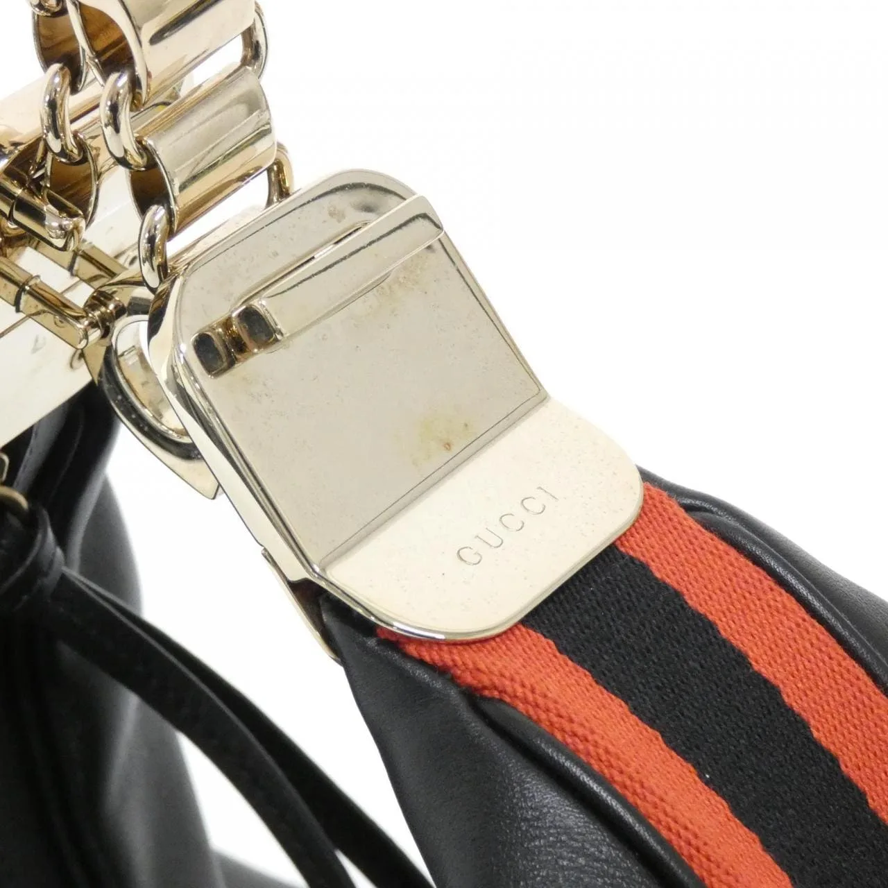 GUCCI 702823 UXWBG Shoulder Leather Black Leather Rank A - Thumbnail 5