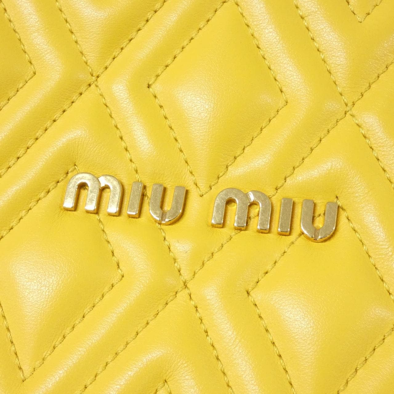 MIU MIU 5BH134 Shoulder Bag Yellow - Thumbnail 5