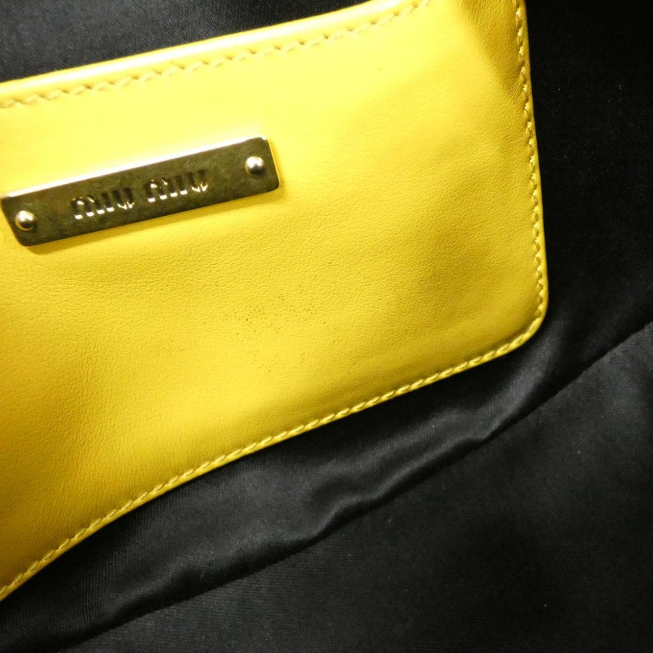 MIU MIU 5BH134 Shoulder Bag Yellow - Thumbnail 10