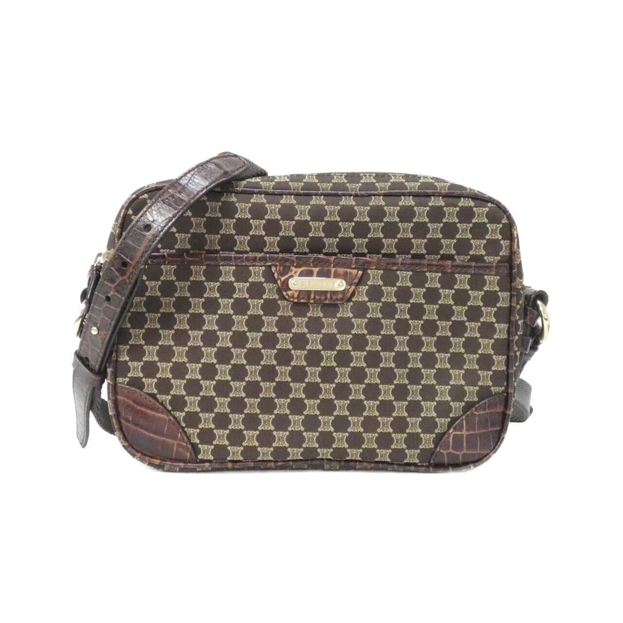 CELINE Shoulder Bag Canvas